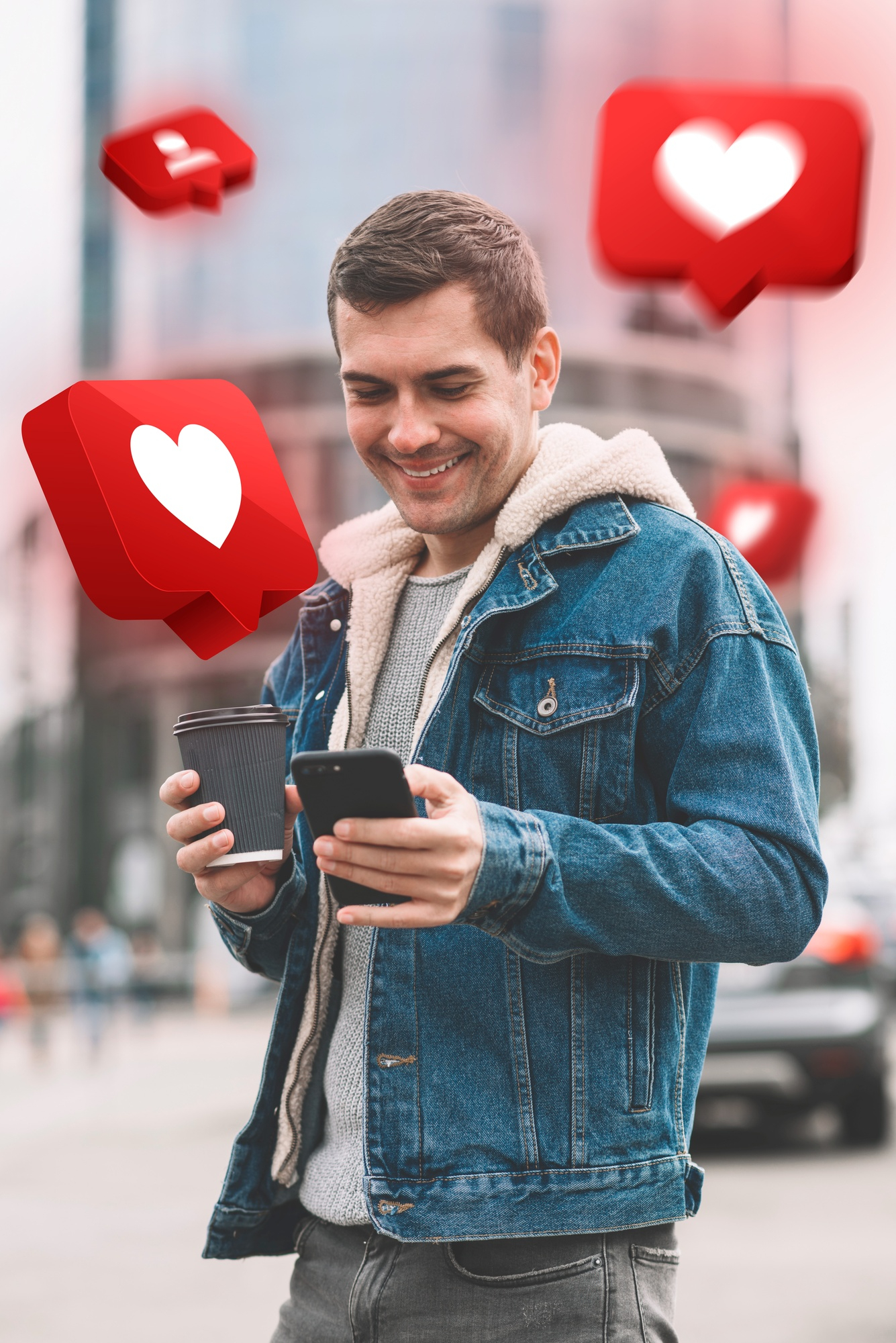 phone in hand